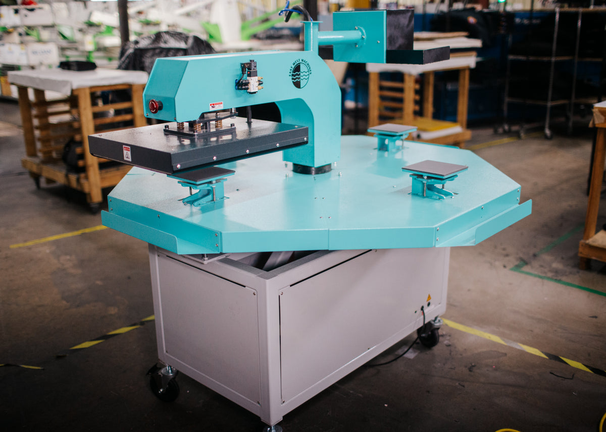 4 Station Automatic Rotating Table Heat Press | EW-HP4A
